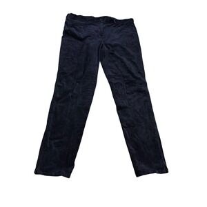 Cordings Trousers Navy Blue Women's 16 Casual‎ Office Corduroy